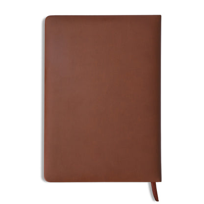 Custom 2 Sides Print PU Black and Brown Notebook