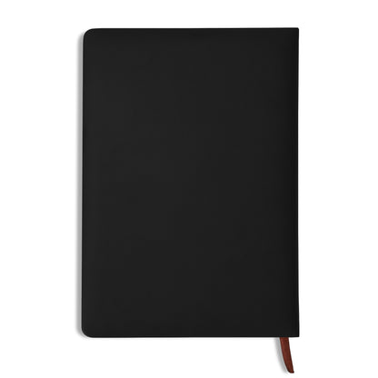 Custom 2 Sides Print PU Black and Brown Notebook