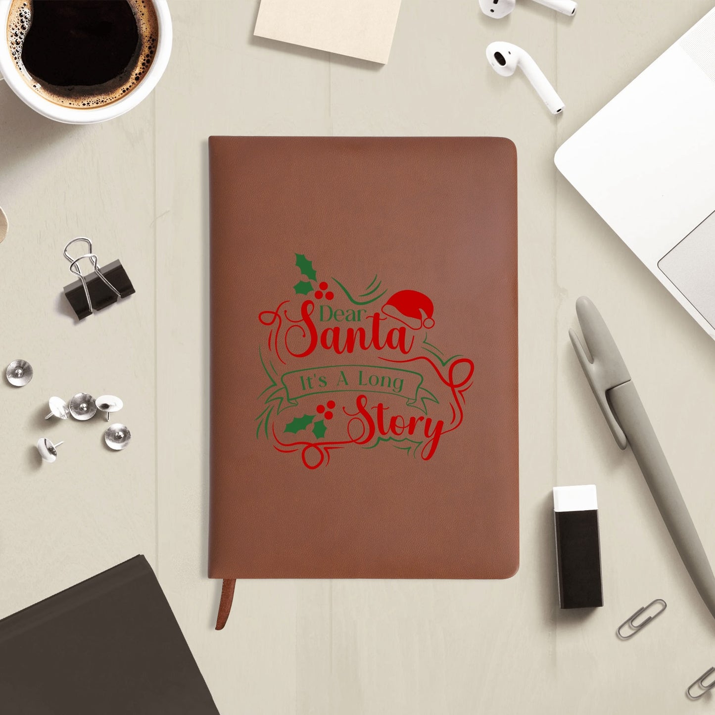 Custom 2 Sides Print PU Black and Brown Notebook